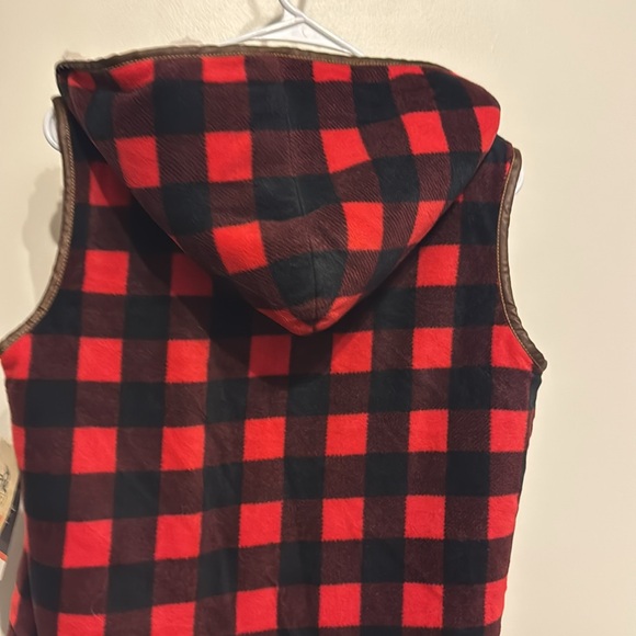 Women’s Fuzzy & Thick open Vest with Hood Small NWT - Picture 5 of 9